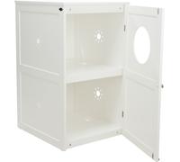 TRIXIE Lettiera Chiusa per Gatti Casetta a 2 Piani 53x90x58 cm Bianca