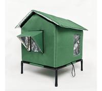 Casa per gatti da esterno, rifugio isolato e riscaldato per gatti da interno/esterno, adatto per tutte le stagioni, con cuscino caldo, facile da assemblare L-45*40*55 cmPolicloruri di vinile