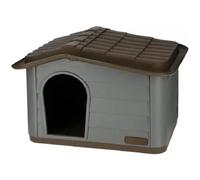 House for Cats Paola Eco Kerbl - 60 x 51 x 41 cm - grigio e marrone - plastica riciclata