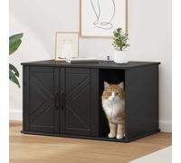 Casa per Gatti Nero 85 x 55 x 50,5 cm Legno ingegnerizzato
