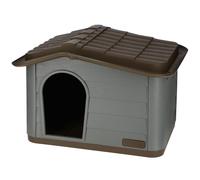 casa per gatti Paola Eco grigio verde/marrone 60x51x41 cm cuccia per gatti 100%
