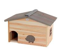 Casa per ricci in pino dorato FSC 100%, 52 x 35 x 34 cm