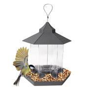 Casa Per Uccelli All'Aperto, Mangiatoia Per Uccelli All'aperto | Riparatore Alimentare Del Padiglione Di Alimentazione Trasparente | Stazione Di Grande Capacità Con 6 Porte Di Alimentazione Per Il