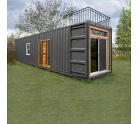 Casa piccola prefabbricata da 20 piedi con cucina completa e bagno pieghevole contenitore casa per vivere in per adulti Design con telaio in acciaio espandibile per cortile Guest House o cabina per le