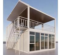 Casa piccola prefabbricata espandibile a 2 piani - Casa contenitore modulare pieghevole portatile per vita fuori rete e urbana