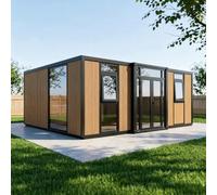 Casa pieghevole, cabina prefabbricata, edificio portatile, stanza del | Cabina prefabbricata pieghevole della Camera del giardino dell'edificio portatile dello spazio compatto dello studio