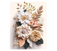 Casa Poster Decorativo Fiori E Foglie, Arte Murale Botanica, Stampa Minimalista Su Tela, Poster Per Soggiorno, Arredamento Moderno La Casa(N,40x60cm)