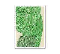 Casa Poster Decorativo Green Girl Lilies Calice Mostra Galleria Arte Murale Poster Minimalista Stampa Tela Pittura Per Soggiorno Arredamento Moderno La Casa(D,30x40cm)