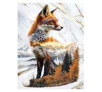 Casa Poster Decorativo Majestic Spirit of The Wild Poster Stampe Animali Orso Rinascita della Fenice Tela Dipinti Immagini da Parete Decorazione per La Casa Soggiorno(I,20x30cm)