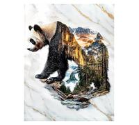 Casa Poster Decorativo Majestic Spirit of The Wild Poster Stampe Animali Orso Rinascita della Fenice Tela Dipinti Immagini da Parete Decorazione per La Casa Soggiorno(H,40x60cm)