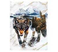 Casa Poster Decorativo Majestic Spirit of The Wild Poster Stampe Animali Orso Rinascita della Fenice Tela Dipinti Immagini da Parete Decorazione per La Casa Soggiorno(G,40x60cm)