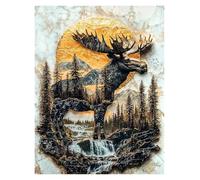 Casa Poster Decorativo Majestic Spirit of The Wild Poster Stampe Animali Orso Rinascita della Fenice Tela Dipinti Immagini da Parete Decorazione per La Casa Soggiorno(B,40x60cm)