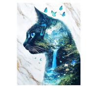 Casa Poster Decorativo Majestic Spirit of The Wild Poster Stampe Animali Orso Rinascita della Fenice Tela Dipinti Immagini da Parete Decorazione per La Casa Soggiorno(M,50x70cm)