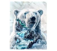 Casa Poster Decorativo Majestic Spirit of The Wild Poster Stampe Animali Orso Rinascita della Fenice Tela Dipinti Immagini da Parete Decorazione per La Casa Soggiorno(O,50x70cm)