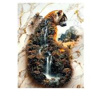 Casa Poster Decorativo Majestic Spirit of The Wild Poster Stampe Animali Orso Rinascita della Fenice Tela Dipinti Immagini da Parete Decorazione per La Casa Soggiorno(P,50x70cm)