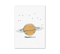 Casa Poster Decorativo Poster di Cartoni Animati con Razzo, Luna, Terra, Spazio, Orso, Astronauta, Set di Stampe su Tela, Immagini Kawaii, Decorazioni per La Casa(E,30x40cm)