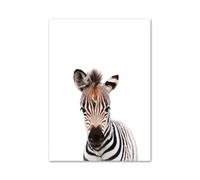 Casa Poster Decorativo Poster E Stampe Nordici Elefante Zebra Giraffa Panda Koala Animali Arte Murale Tela Dipinti Immagini Murali Decorazioni per La Cameretta dei Bambini(D,40X50cm)