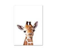Casa Poster Decorativo Poster E Stampe Nordici Elefante Zebra Giraffa Panda Koala Animali Arte Murale Tela Dipinti Immagini Murali Decorazioni per La Cameretta dei Bambini(E,30x40cm)
