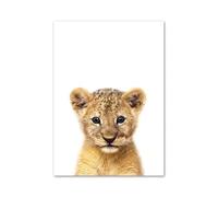 Casa Poster Decorativo Poster E Stampe Nordici Elefante Zebra Giraffa Panda Koala Animali Arte Murale Tela Dipinti Immagini Murali Decorazioni per La Cameretta dei Bambini(M,40X50cm)