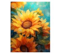 Casa Poster Decorativo Poster E Stampe Vintage Di Girasoli, Piante, Fiori E Tramonto, Stampe Su Tela, Quadri Da Parete Per L'arredamento Del Soggiorno(I,40x60cm)