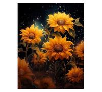 Casa Poster Decorativo Poster E Stampe Vintage Di Girasoli, Piante, Fiori E Tramonto, Stampe Su Tela, Quadri Da Parete Per L'arredamento Del Soggiorno(E,40X50cm)