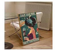 Casa Poster Decorativo Stampa Artistica Da Parete Con Ritratto Astratto Vintage, Poster, Perdi La Testa, Trova La Tua Anima, Dipinto Su Tela, Decorazione Per La Casa(C,30x40cm)