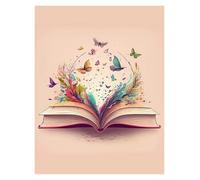 Casa Poster Decorativo Stampa Su Tela Di Poster Di Arte Del Libro Magico, Moda, Popolare, Stanza, Casa, Villa, Decorazione, Estetica, Decorazione Naturale Su Tela Da Parete(K,30x40cm)