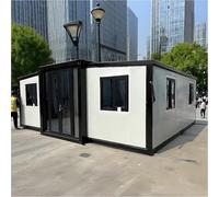 Casa prefabbricata con 3 camere da letto, spaziosa casa contenitore adatta per famiglie numerose e adulti, design modulare per una vita flessibile, ideale per residenze a lungo termine e comunità