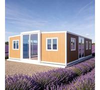 Casa prefabbricata del contenitore con le stanze adattabili per la vita | Piccola casa con aree notte e soggiorno funzionali, adatta per alloggi per gli ospiti, uso vacanza, monolocali