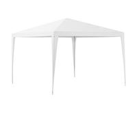 casa.pro Gazebo per Eventi con Copertura Impermeabile Telaio in Accaio Tendostruttura Pieghevole per Giardino Feste e Cerimonie 300x300x255 cm Bianco