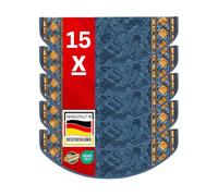 casa pura 15 tappetini per gradini, semicircolari o rettangolari, in 4 colori, resistenti e facili da pulire, per interni (blu, 65 x 23,5 cm, semicircolari)