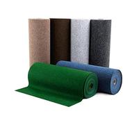 casa pura® Comfort prato artificiale con gommini, al metro, resistente alle intemperie e ad asciugatura rapida, per terrazza, balcone e tempo libero (antracite, 67 x 600 cm)