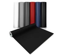 casa pura® CV Expotop - Rivestimento per pavimento in PVC extra resistente all'abrasione (espanso), tinta unita, nero, superficie strutturata, al metro (100 x 250 cm)