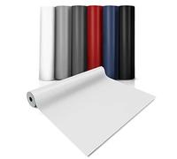 casa pura® CV Expotop - Rivestimento per pavimento in PVC extra resistente all'abrasione (espanso), tinta unita, bianco, superficie strutturata, al metro (100 x 200 cm)