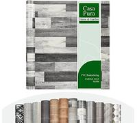casa pura CV Rivestimento per Pavimento Plaza - Rivestimento per Pavimenti in PVC Extra Resistente all'abrasione (schiumato) - Cuban Oak Grigio 909M - Elegante Effetto Legno - al Metro (100 x 550 cm)