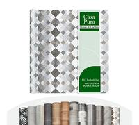 Casa Pura Pavimento in Vinile al Metro - Effetto Legno, Piastrelle, Pietra - PVC per Cucina, Bagno e Soggiorno (Toscana Aqua, 200 x 150 cm)