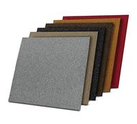 casa pura Piastrella Moquette Interna - Piastrella Moquette 50x50 | 24 Pezzi - 6 m² | Moquette Auto-Plombante Per Ufficio, Commercio, Casa | Piastrella Antiscivolo | Grigio Scuro