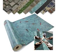 Casa pura - Rivestimento per pavimento in PVC, effetto 3D, pellicola in vinile per mobili e pavimenti, originale, rotolo antiscivolo, cucina, bagno, ufficio, effetto carpa Koi (100 x 500 cm)
