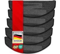 casa pura Tappetino autoadesivo, semicircolare, nero, 1 pezzo, 65 x 23,5 cm, design moderno (Via Veneto)