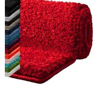 casa pura Tappetino Bagno Antiscivolo in Microfibra - Morbido e Assorbente, Spesso e Lavabile, per Doccia e Bagnon (Sky Soft, rosso, 70x120 cm)