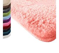 casa pura Tappetino da bagno certificato Oeko-Tex 100, lavabile, per il bagno, ultra morbido, tappetino da doccia antimuffa Andislip (modello Sky) (rosa, 80 x 150 cm)