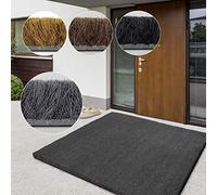 Casa pura - Tappetino in cocco di alta qualità, tappeto fibra naturale, ottimo zerbino per interni ed esterni, d'ingresso resistente e assorbente, molte spessore 23 mm, 40 x 60 cm, grigio