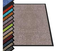 casa pura - Tappetino per Ingresso da interno Rhine tappetino antiscivolo e antipolvere, zerbino d'ingresso per interni, zerbino lavabile e ultra assorbente - Grigio Chiaro - 120 x 300 cm