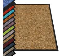 casa pura - Tappetino per Ingresso da interno Rhine tappetino antiscivolo e antipolvere, zerbino d'ingresso per interni, zerbino lavabile e ultra assorbente - Beige - 40 x 60 cm