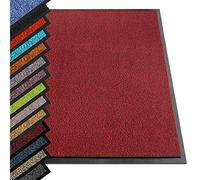 casa pura - Tappetino per Ingresso da interno SKY tappetino antiscivolo e antipolvere, zerbino d'ingresso per interni, zerbino lavabile e ultra assorbente - Rosso - 90x150 cm