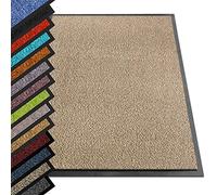 casa pura - Tappetino per Ingresso da interno SKY tappetino antiscivolo e antipolvere, zerbino d'ingresso per interni, zerbino lavabile e ultra assorbente - Ocra - 90x150 cm