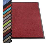 casa pura - Tappetino per Ingresso da interno SKY tappetino antiscivolo e antipolvere, zerbino d'ingresso per interni, zerbino lavabile e ultra assorbente - Rosso - 60x180 cm
