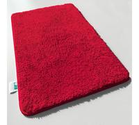 casa pura Tappeto da bagno a pelo lungo, modello Sky Soft, morbido, effetto shaggy, antiscivolo, lavabile, privo di sostanze nocive, 16 colori in 6 dimensioni (80 x 150 cm, rosso)