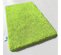 casa pura Tappeto da bagno a pelo lungo, modello Sky Soft, morbido, effetto shaggy, antiscivolo, lavabile, privo di sostanze nocive, 16 colori in 6 dimensioni (70 x 120 cm, limone)