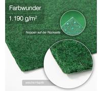 Casa Pura Tappeto Erba Artificiale 1190g/m² Pro Grün Vlies Telo 4 mm
